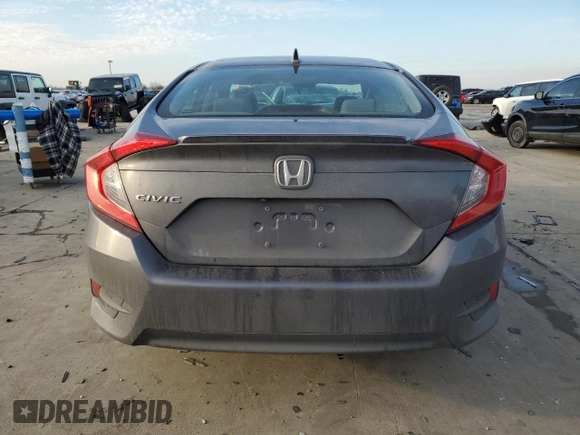 2017 Honda Civic Sedan EX-T with VIN 19XFC1F44HE210928, listed as a Copart auction lot 42848025 with 52,766 mi miles and Salvage Title. Bid and sale history available at carsss.com. Image 6.
