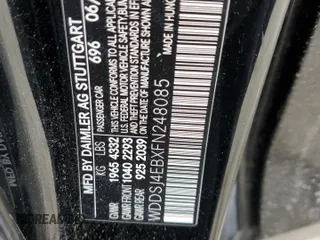 2015 Mercedes-Benz CLA 250 with VIN WDDSJ4EBXFN248085, listed as a Copart auction lot 50968685 with 164,339 mi miles and Salvage Title. Bid and sale history available at DreamBid. Image 12.