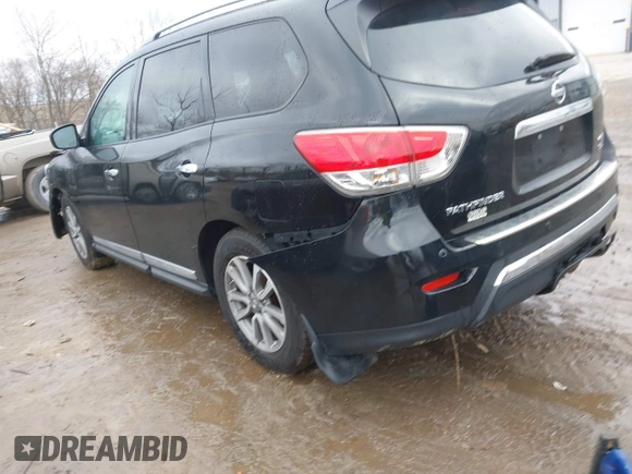 2014 Nissan Pathfinder SV with VIN 5N1AR2MM8EC692271, listed as a IAAI auction lot 41716679 with 115,609 mi miles and . Bid and sale history available at DreamBid. Image 3.