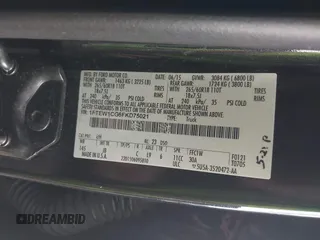 2015 Ford F-150 XL with VIN 1FTEW1CG6FKD75021, listed as a IAAI auction lot 42368982 with 194,623 mi miles and . Bid and sale history available at DreamBid. Image 9.