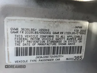 2002 Mitsubishi Lancer ES with VIN JA3AJ26E72U062554, listed as a Copart auction lot 45915625 with 163,839 mi miles and Salvage Title. Bid and sale history available at carsss.com. Image 12.