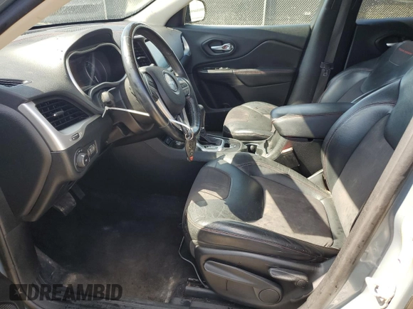 2014 Jeep Cherokee Trailhawk with VIN 1C4PJMBB4EW203320, listed as a Copart auction lot 53875305 with 112,425 mi miles and Clean Title. Bid and sale history available at carsss.com. Image 7.