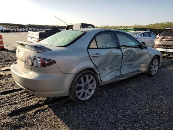 2006 Mazda Mazda6 Grand Touring s with VIN 1YVHP80D965M54351, listed as a Copart auction lot 51264945 with 247,886 mi miles and Salvage Title. Bid and sale history available at carsss.com. Image 3.