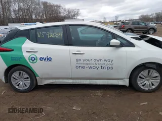 2023 Nissan LEAF S with VIN 1N4AZ1BV7PC551730, listed as a IAAI auction lot 41592504 with 17,423 mi miles and . Bid and sale history available at DreamBid. Image 13.