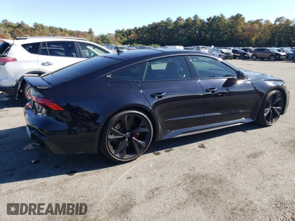 2021 Audi RS 7 z VIN WUAPCBF2XMN902368, wystawiony jako Copart lot #73284763 z przebiegiem 37 625 mil mil oraz . Historia ofert i sprzedaży dostępna na DreamBid. Obrazek 3.