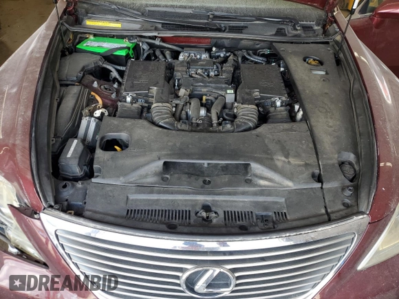 2008 Lexus LS 460 with VIN JTHBL46F485068592, listed as a Copart auction lot 60266575 with 137,014 mi miles and Salvage title. Bid and sale history available at DreamBid. Image 11.