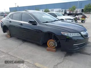 2017 Acura TLX V6 w/Technology Pkg with VIN 19UUB3F5XHA001728, listed as a IAAI auction lot 41688662 with 1 mi miles. Bid and sale history available at carsss.com. Image 1.
