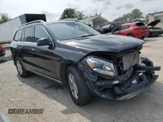 2019 Mercedes-Benz GLS 450 with VIN 4JGDF6EE5KB221135, listed as a Copart auction lot 69714564 with 99,394 mi miles and Salvage Title. Bid and sale history available at DreamBid. Image 4.