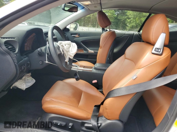 2014 Lexus IS 350 C with VIN JTHFE2C21E2510968, listed as a Copart auction lot 57587795 with 77,086 mi miles and Salvage title. Bid and sale history available at DreamBid. Image 7.