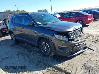 2020 Jeep Compass Latitude with VIN 3C4NJCBB4LT177001, listed as a IAAI auction lot 41210982 with 77,764 mi miles and . Bid and sale history available at carsss.com. Image 1.