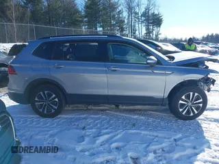 2024 Volkswagen Tiguan S with VIN 3VVFB7AX0RM185378, listed as a IAAI auction lot 41330759 with 2,534 mi miles and . Bid and sale history available at DreamBid. Image 14.