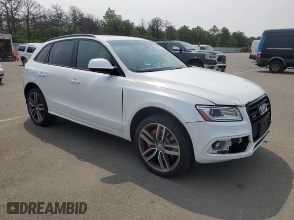 2016 Audi SQ5 Premium Plus with VIN WA1CCAFP1GA011621, listed as a Copart auction lot 60079875 with 94,871 mi miles and Salvage title. Bid and sale history available at DreamBid. Image 4.