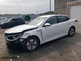 2017 Kia Optima Hybrid with VIN KNAGT4LE8H5009576, listed as a Copart auction lot 63807334 with 53,096 mi miles and Salvage Title. Bid and sale history available at carsss.com. Image 1.