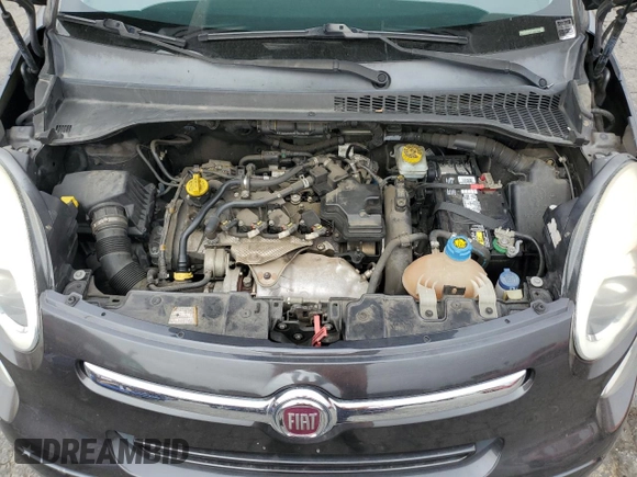 2014 FIAT 500L Lounge with VIN ZFBCFACH6EZ007494, listed as a Copart auction lot 58773595 with 62,893 mi miles and Salvage title. Bid and sale history available at DreamBid. Image 11.