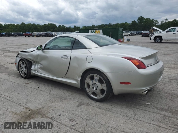 2002 Lexus SC 430 with VIN JTHFN48Y420018791, listed as a Copart auction lot 61790145 with 130,872 mi miles and Salvage title. Bid and sale history available at DreamBid. Image 2.