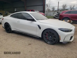 2022 BMW M4 Competition with VIN WBS33AZ06NCK00344, listed as a Copart auction lot 86636164 with 16,570 mi miles and Salvage Title. Bid and sale history available at carsss.com. Image 4.