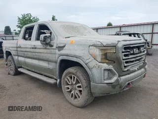 2021 GMC Sierra 1500 AT4 with VIN 1GTP9EEL0MZ437079, listed as a IAAI auction lot 42438961 with Not provided miles and . Bid and sale history available at DreamBid. Image 1.