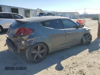 2015 Hyundai Veloster Turbo with VIN KMHTC6AEXFU249159, listed as a Copart auction lot 42161855 with 137,747 mi miles and Salvage title. Bid and sale history available at DreamBid. Image 3.