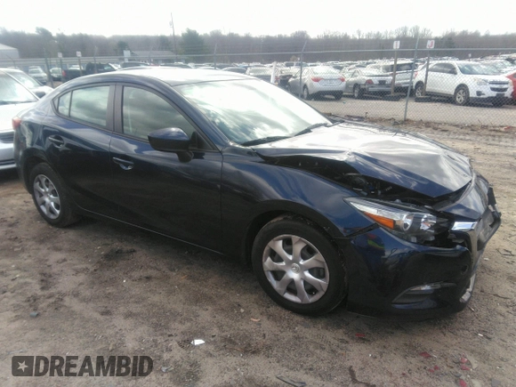 2017 Mazda 3 Sport with VIN 3MZBN1U76HM135710, listed as a IAAI auction lot 41706536 with 85,995 mi miles and . Bid and sale history available at DreamBid. Image 1.