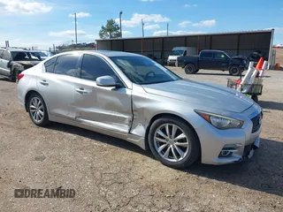 2015 Infiniti Q50 Premium with VIN JN1BV7AP1FM346254, listed as a IAAI auction lot 42147947 with 147,737 mi miles and . Bid and sale history available at DreamBid. Image 1.