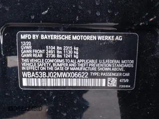 2021 BMW 5 Series 540i with VIN WBA53BJ02MWX06622, listed as a IAAI auction lot 41368197 with Not Provided miles and . Bid and sale history available at DreamBid. Image 9.