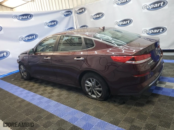 2019 Kia Optima LX with VIN 5XXGT4L34KG325562, listed as a Copart auction lot 46600864 with 104,262 mi miles and Clean Title. Bid and sale history available at carsss.com. Image 2.
