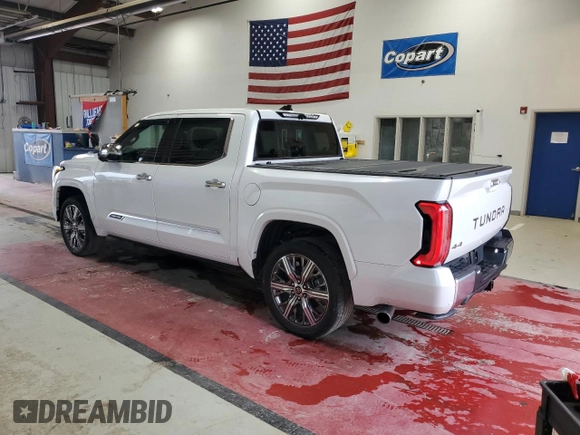 2023 Toyota Tundra Capstone Hybrid with VIN 5TFVC5DB9PX030251, listed as a Copart auction lot 55017275 with 24,192 mi miles and Salvage title. Bid and sale history available at DreamBid. Image 2.