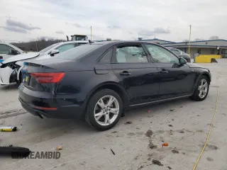 2018 Audi A4 Premium with VIN WAUKMAF40JA115039, listed as a Copart auction lot 47792475 with 0 mi miles and Salvage Title. Bid and sale history available at carsss.com. Image 3.