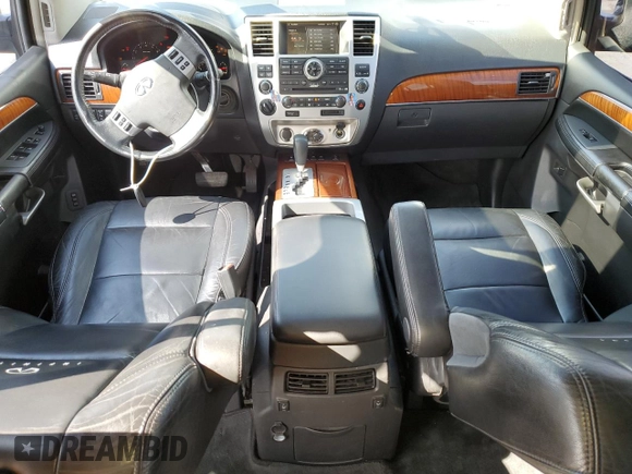 2010 Infiniti QX56 with VIN 5N3ZA0NE9AN908401, listed as a Copart auction lot 73519114 with 178,081 mi miles and Salvage Title. Bid and sale history available at carsss.com. Image 8.