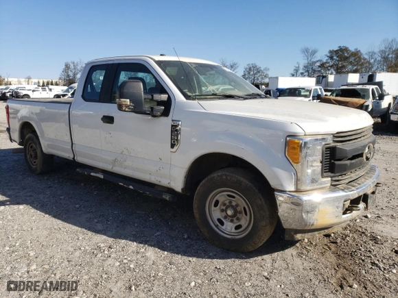 2017 Ford Super Duty F-250 SRW XLT with VIN 1FT7X2A62HEE92201, listed as a Copart auction lot 76485494 with 0 mi miles and Salvage Title. Bid and sale history available at carsss.com. Image 4.