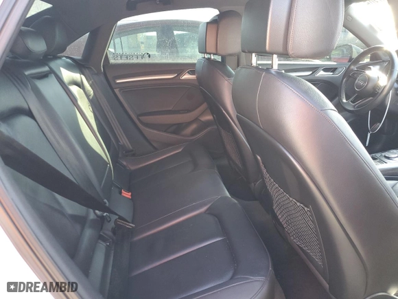 2017 Audi A3 Sedan Premium with VIN WAUB8GFF9H1025696, listed as a Copart auction lot 46700305 with 82,807 mi miles and Salvage Title. Bid and sale history available at carsss.com. Image 10.