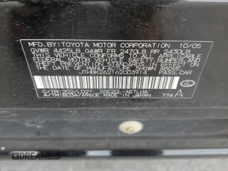 2006 Lexus IS 250 z VIN JTHBK262162003914, wystawiony jako Copart lot #56927115 z przebiegiem 136 494 mil mil oraz Czysty tytuł • Clean title. Historia ofert i sprzedaży dostępna na DreamBid. Obrazek 12.