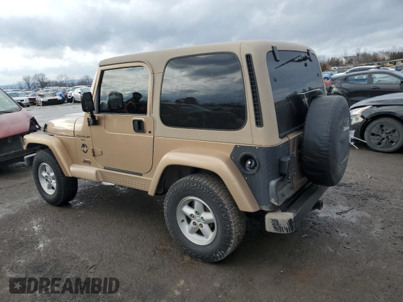 1999 Jeep Wrangler Sahara with VIN 1J4FY49S7XP468754, listed as a Copart auction lot 44618515 with 181,922 mi miles and Salvage Title. Bid and sale history available at carsss.com. Image 2.