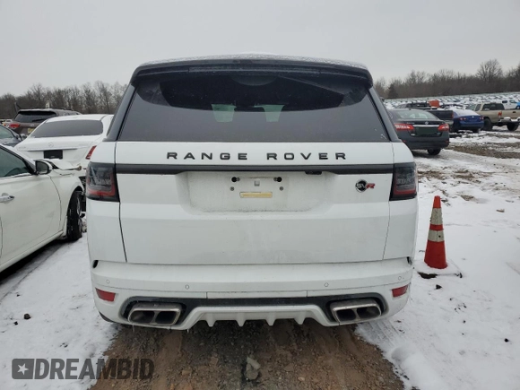 2022 Land Rover Range Rover Sport SVR with VIN SALWZ2RE8NA799997, listed as a Copart auction lot 38238204 with Not Provided miles and Salvage Title. Bid and sale history available at DreamBid. Image 6.