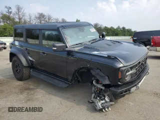 2023 Ford Bronco Raptor с VIN 1FMEE5JR6PLB79862, выставлен на аукционе Copart как лот 59628905 с пробегом 5 382 миль миль и Списание • Salvage title. История ставок и продаж доступна на DreamBid. Изображение 4.