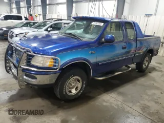 1997 Ford F-150 XL with VIN 1FTDX18W8VKC41103, listed as a Copart auction lot 55387395 with 121,950 mi miles and Salvage title. Bid and sale history available at DreamBid. Image 1.
