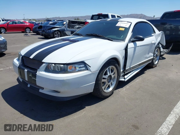 2002 Ford Mustang Standard with VIN 1FAFP40442F163921, listed as a IAAI auction lot 42050941 with 225,193 mi miles. Bid and sale history available at carsss.com. Image 2.