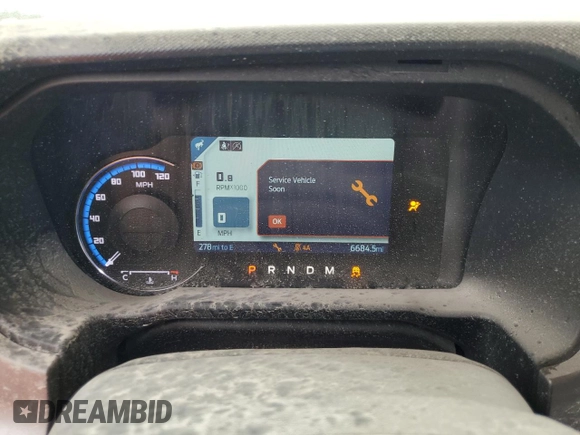 2021 Ford Bronco с VIN 1FMEE5DP7MLB03461, выставлен на аукционе Copart как лот 38855184 с пробегом 6 684 миль миль и Списание • Salvage title. История ставок и продаж доступна на DreamBid. Изображение 9.