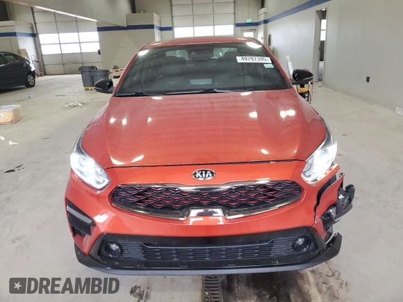 2021 Kia Forte GT-Line with VIN 3KPF34AD9ME281237, listed as a Copart auction lot 49292395 with 77,580 mi miles and Salvage Title. Bid and sale history available at carsss.com. Image 5.