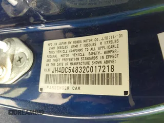 2002 Acura RSX Auto с VIN JH4DC54832C017218, выставлен на аукционе IAAI как лот 42493421 с пробегом 158 103 миль миль и . История ставок и продаж доступна на DreamBid. Изображение 9.