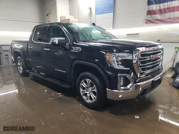 2020 GMC Sierra 1500 SLT with VIN 3GTU9DED9LG427879, listed as a Copart auction lot 44210895 with 45,414 mi miles and Salvage Title. Bid and sale history available at carsss.com. Image 4.