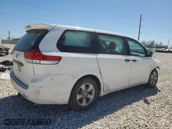 2014 Toyota Sienna L with VIN 5TDZK3DC9ES468417, listed as a Copart auction lot 49970045 with 168,176 mi miles and Salvage Title. Bid and sale history available at carsss.com. Image 3.