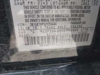 2018 Nissan Sentra SV z VIN 3N1AB7AP3JY254444, wystawiony jako IAAI lot #42303145 z przebiegiem 97 286 mil mil oraz . Historia ofert i sprzedaży dostępna na DreamBid. Obrazek 9.