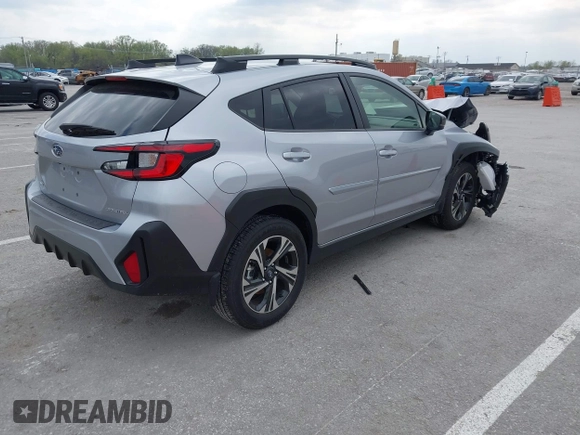 2024 Subaru Crosstrek Premium with VIN JF2GUADC0R8371818, listed as a IAAI auction lot 42020302 with 3,741 mi miles and . Bid and sale history available at DreamBid. Image 4.