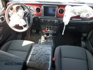 2021 Jeep Wrangler Unlimited Rubicon with VIN 1C4HJXFN4MW789526, listed as a Copart auction lot 59540025 with 33,583 mi miles and Salvage title. Bid and sale history available at DreamBid. Image 8.