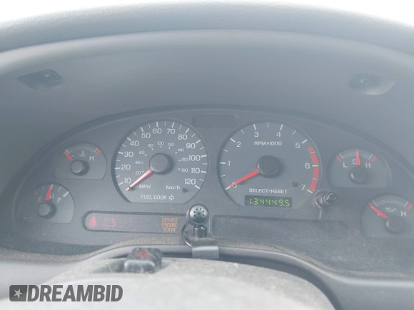 2002 Ford Mustang Standard with VIN 1FAFP40412F228577, listed as a IAAI auction lot 41815902 with 134,449 mi miles. Bid and sale history available at carsss.com. Image 7.