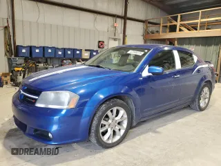 2013 Dodge Avenger R/T with VIN 1C3CDZBG5DN590175, listed as a Copart auction lot 43568075 with 163,463 mi miles and Salvage Title. Bid and sale history available at carsss.com. Image 1.