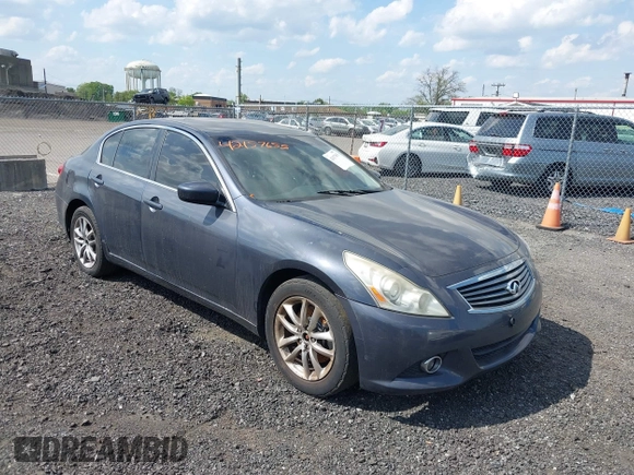 2012 Infiniti G25 Sedan x with VIN JN1DV6AR7CM730491, listed as a IAAI auction lot 42157655 with Not Provided miles. Bid and sale history available at carsss.com. Image 1.