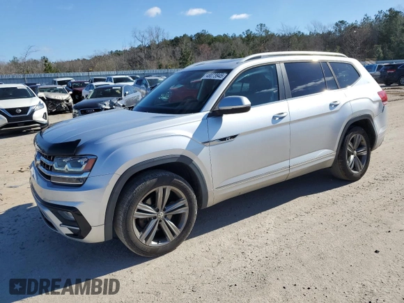 2018 Volkswagen Atlas SEL z VIN 1V2RR2CA4JC573592, wystawiony jako Copart lot #48073945 z przebiegiem 84 582 mil mil oraz Szkoda całkowita • Salvage title. Historia ofert i sprzedaży dostępna na DreamBid. Obrazek 1.