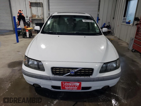 2004 Volvo S60 with VIN YV1RS59V642320098, listed as a Copart auction lot 50373735 with 0 mi miles and Salvage Title. Bid and sale history available at carsss.com. Image 5.
